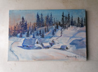 SLIKA na platnu brez okvirja in stekla 20 x 30 cm