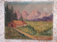 SLIKA na platnu brez okvirja in stekla 35,5 x 27,5 cm