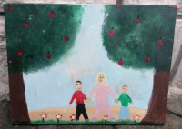 SLIKA na platnu brez okvirja in stekla 40 x 30 cm