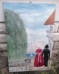 SLIKA na platnu brez okvirja in stekla 60 x 91 cm