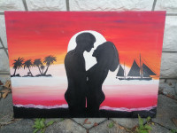 SLIKA na platnu brez okvirja in stekla 70 x 50 cm