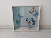 SLIKA NA PLATNU SLIKARJA MILANA,SENCE METULJEV