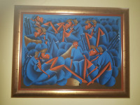 Slika na platnu, uokvirjeno