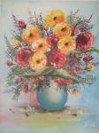 Slika Rože v modri vazi