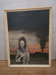slika Tone Zgonec, akril na platno iz. l. 1974, 62x48cm menjave