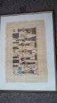 slika v okvirju  papirus 83cm x 63cm
