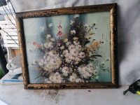 SLIKA v okvirju s steklom 34 x 32 cm
