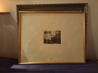 Slika z okvirjem. Jedkanica. Meško Kiar 70 x 56 cm