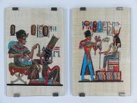 Slike iz Egipta 2kom ročno slikanje l.1970 velikosti 20x30cm