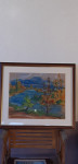 SLOVENSKI  SLIKAR  FRANCE  ZUPAN AKVAREL 72X61 CM
