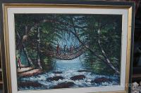 Tropski pragozd - olje na platnu 90 X 70 cm