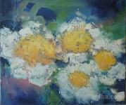 Umetniška slika - Cvetje/Potonike bele