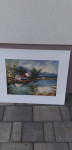 UMETNIŠKA  SLIKA  IČO 87 POKRAJINA OLJE  NA  KARTONU 60X48 CM