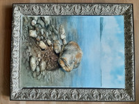 Umetniška slika "Morska obala   , velikost 50×35cm