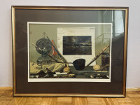 Umetniška slika tihožitje s podpisom akademskega slikarja Savo Sovre