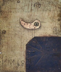 Vladimir Makuc Bela ptica, grafika/jedkanica (1968)