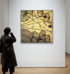 XXL slika, LENAR - Golden timeline 120x120cm