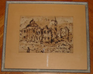 Znižano!!! Zoran Mušič? – risba s tušem iz leta 1952