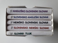 MALI ŽEPNI SLOVARJI, 5 KNJIG V KOMPLETU, ANG.-SLO.,NEM.-SLO.IN OBRATNO