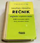 NAUČNO-TEHNIČKI REČNIK, ENGLESKO-SRPSOHRVATSKI, 1983, 1277 strani