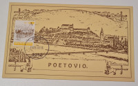 Dopisnica z znamko Ptujski grad (MI.316), žigosana 2015