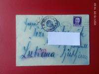 Envelope+letter, žig R.Questura Lubiana,Ljubljana 1943