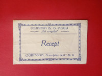 Pharmacy recepe letter,lekarna Dr.G.Piccoli,Pri angelju,Ljubljana