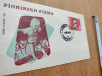 kuverta znamka TEDEN OTROKA 1962 dečja nedelja FD Maribor ovitek 54