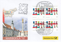 NEMČIJA 2012 MARIBORILA ALPE-ADRIA ** ovitek s prilož. žigom (M02)