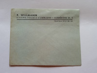 R.Willmann.Strojno podjetje.Ljubljana,Slomškova.Pismo,letter