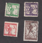 SHS Slovenija 1919 - papir A (hrapav, tanek), kamnotisk, žigosane