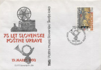 SLOVENIJA 19-03-1993 SLOVENSKA POŠTNA UPRAVA VERIGAR ** kuverta