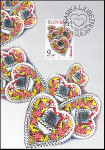 SLOVENIJA 1994 VALENTINOVO LJUBEZEN SRCE ** maksimum karta (M01)