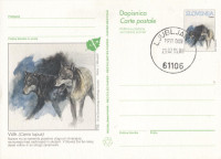 SLOVENIJA 1995 VOLK ŽIVALI FAVNA ** Št. 20 ** dopisnica (žig prvi dan)