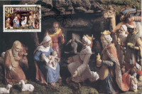 SLOVENIJA 1997 BOŽIČ JASLICE RELIGIJA ** maksimum karta (M01)