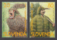 SLOVENIJA 1997 - folklora - maske - pust - cerkljanska laufarija