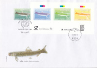 SLOVENIJA 1997 ŽIVALI SLADKOVODNE RIBE ** esej OPD FDC