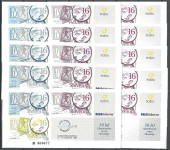 SLOVENIJA 1999 FILATELISTIČNA ZVEZA VERIGAR 10x esej FZS št.7
