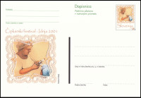 SLOVENIJA 2001 KLJEKLJARICA ČIPKE ** Št. 73 ** dopisnica
