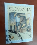 Slovenija 2002 Martin Krpan samolepilna žigosana znamka
