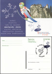 SLOVENIJA 2003 SMUČARSKI SKAKALEC ** Št. 87 * dopisnica (žig prvi dan)