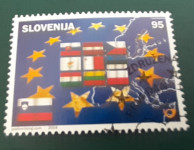 Slovenija 2004 Pridružitev Evropski uniji  žigosana znamka