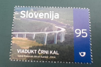 Slovenija 2004 Viadukt Črni Kal nežigosana znamka