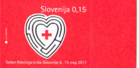 SLOVENIJA 2011 RDEČI KRIŽ ** Mi ZD63 ** doplačilnica SAMOLEPILNA