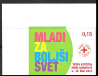 SLOVENIJA 2012 RDEČI KRIŽ ** Mi ZD66 ** doplačilnica SAMOLEPILNA