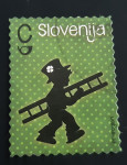 Slovenija 2014 Novo leto žigosana znamka