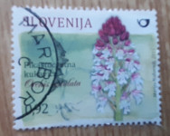 SLOVENIJA 2015 Pikastocvetna kukavica orhideja žigosana znamka