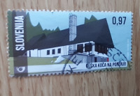 SLOVENIJA 2015 Ribniška koča na Pohorju žigosana znamka