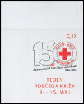 SLOVENIJA 2016 RDEČI KRIŽ ** Mi ZD78 ** doplačilnica SAMOLEPILNA