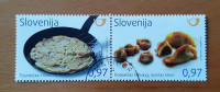 Slovenija 2016 Tolminska frika, bovški štruklji žigosani znamki